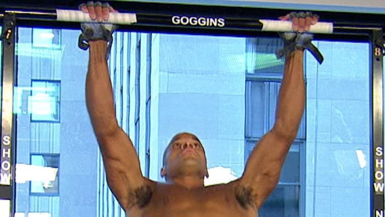 David goggins chin ups outlet